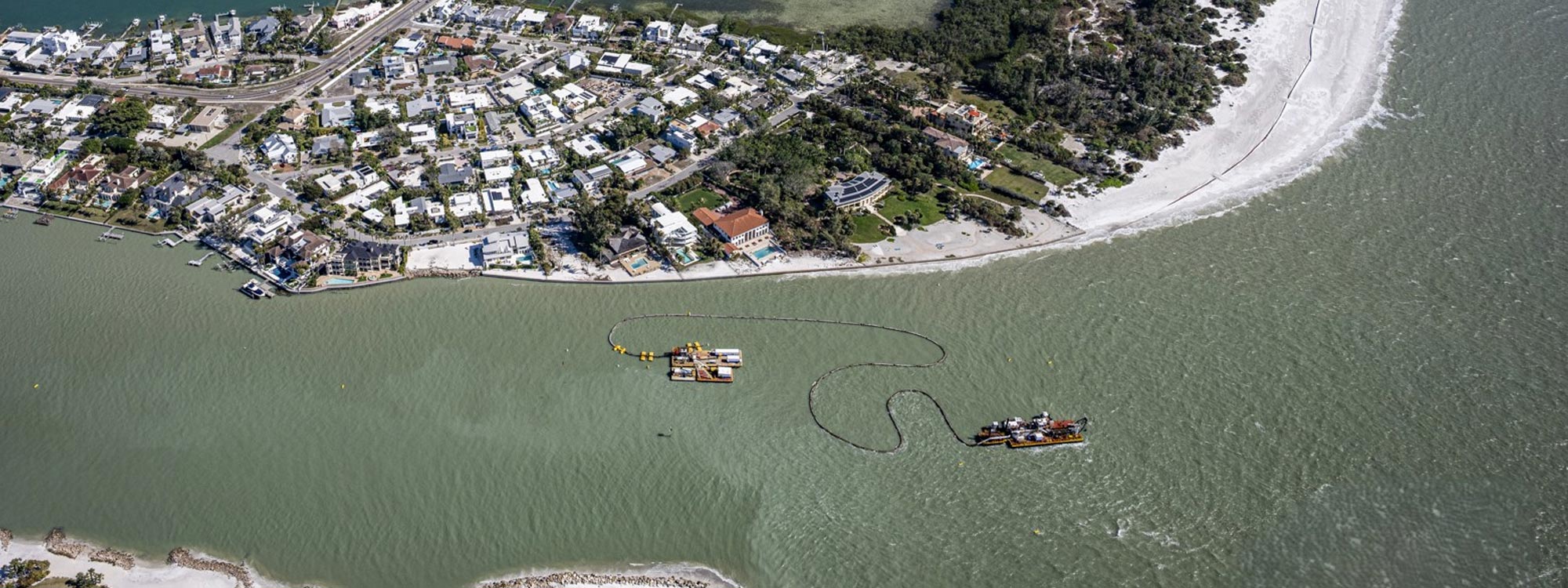 picture of dredging of the beach